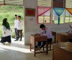 Kakan Kemenag Tanah Datar Monitoring Pelaksanaan Ujian Madrasah (UM) di MTsN 17 Tanah Datar