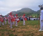 Drum Band MTsN 17 Tanah Datar Semarakkan Pekan Muharram Kecamatan Rambatan di Nagari III Koto