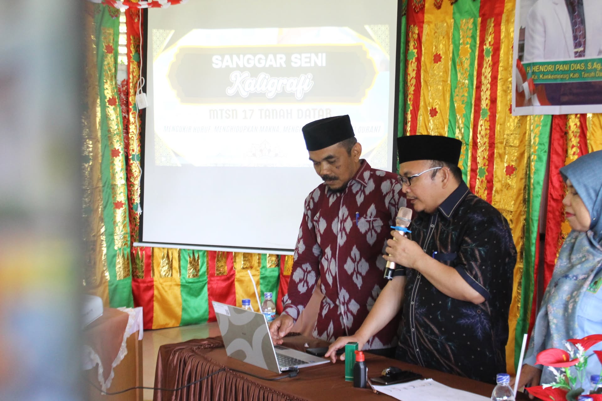Launching Sanggar Seni Kaligrafi MTsN 17 Tanah Datar